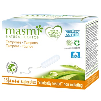 Masmi Super Plus Tampons without Applicator 15pcs