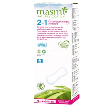 Masmi Ultra Thin 2in1 Organic Daily Pads 24pcs - buy, prices for ULTRAMARKET - photo 3