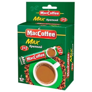 MacCoffee 3in1 Max Strong Instant Coffee Drink 16g - buy, prices for MegaMarket - photo 2