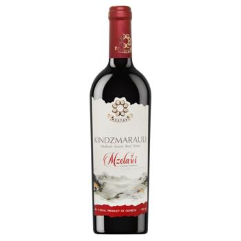 Mzetavi Kindzmarauli Semi-Sweet Red Wine 11.5% 0.75l - buy, prices for NOVUS - photo 1