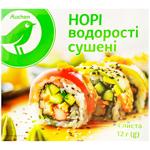 Водорості норі Auchan сушені 4 листа 12г
