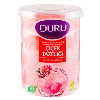 Мыло туалетное Duru Fresh Sensations Flower Infusion 4х100г - купить, цены на METRO - фото 1