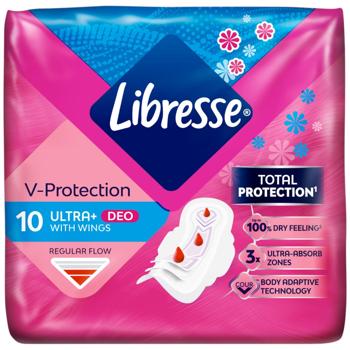 Прокладки гигиенические Libresse Ultra Normal Soft Deo 10шт - купить, цены на МегаМаркет - фото 2