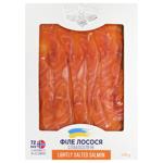 Філе лосося Димні Традиції слабосолене нарізка 120г