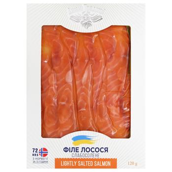 Dymni Tradytsiy Lightly Salted Sliced Salmon Fillet 120g