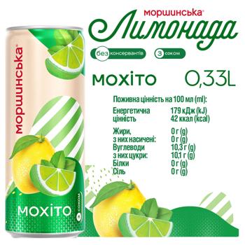 Напій газований Моршинська Лимонада Мохіто 0,33л - купити, ціни на Ідеал - фото 6