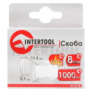 Скобы Intertool 1000шт 8мм RT-0128 - купить, цены на ULTRAMARKET - фото 1