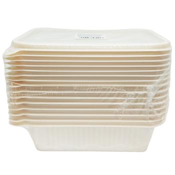 Бокс набор для еды из кукурузного крахмала 750мл 34901A-2 - купить, цены на Таврия В - фото 1