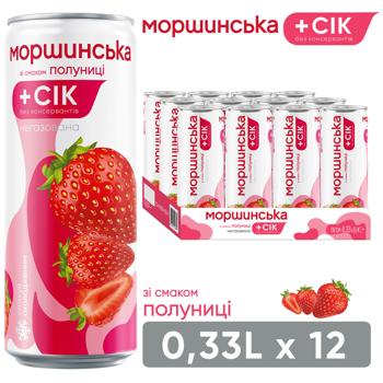 Напиток негазированный Моршинская Клубника 0,33л