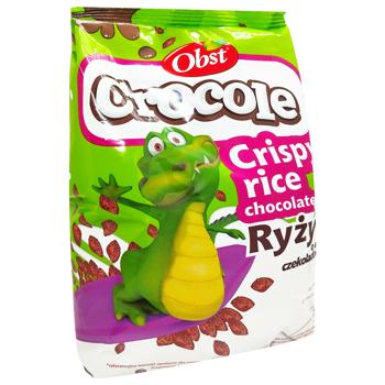 Рисові кульки OBST CROCOLE з шок. смаком 250 г (Польща) - купить, цены на КОСМОС - фото 3