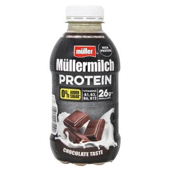 Напій молочний Muller Protein Шоколад без цукру 1,7% 400г - купити, ціни на NOVUS - фото 1