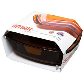 Гусятница Simax Amber прямоугольная с крышкой 3,5л + 1,6л - купить, цены на METRO - фото 1