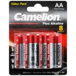 Camelion Plus Alkaline AA Batteries 8pcs
