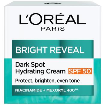 Зволожуючий крем для шкіри обличчя L'Oreal Paris Bright Reveal Skin Expert проти пігментних плям SPF 50 50мл - купить, цены на Auchan - фото 3