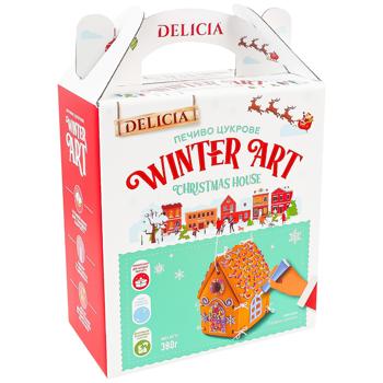 Delicia Christmas House Cookies 380g - buy, prices for Za Raz - photo 1