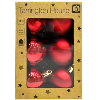 Tarrington House Red Christmas Tree Ball 5cm 12pcs - buy, prices for - photo 2