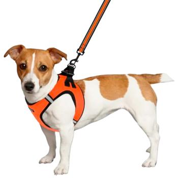 Шлея для собак Barksi Mesh Vest нейлонова 4XS 24см помаранчевий - купити, ціни на MasterZoo - фото 4