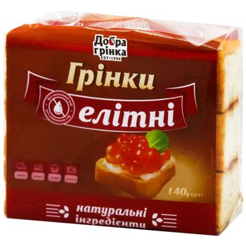 Гренки Добра грінка Элитные 140г - купить, цены на КОСМОС - фото 1