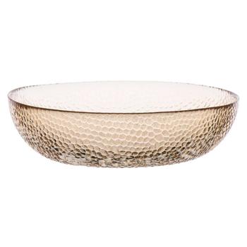 Салатник Pola прозрачный имбирный 20,5x6см - купить, цены на METRO - фото 1