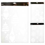 Наклейки для окон Decoris новогодние 28х40см в ассортименте