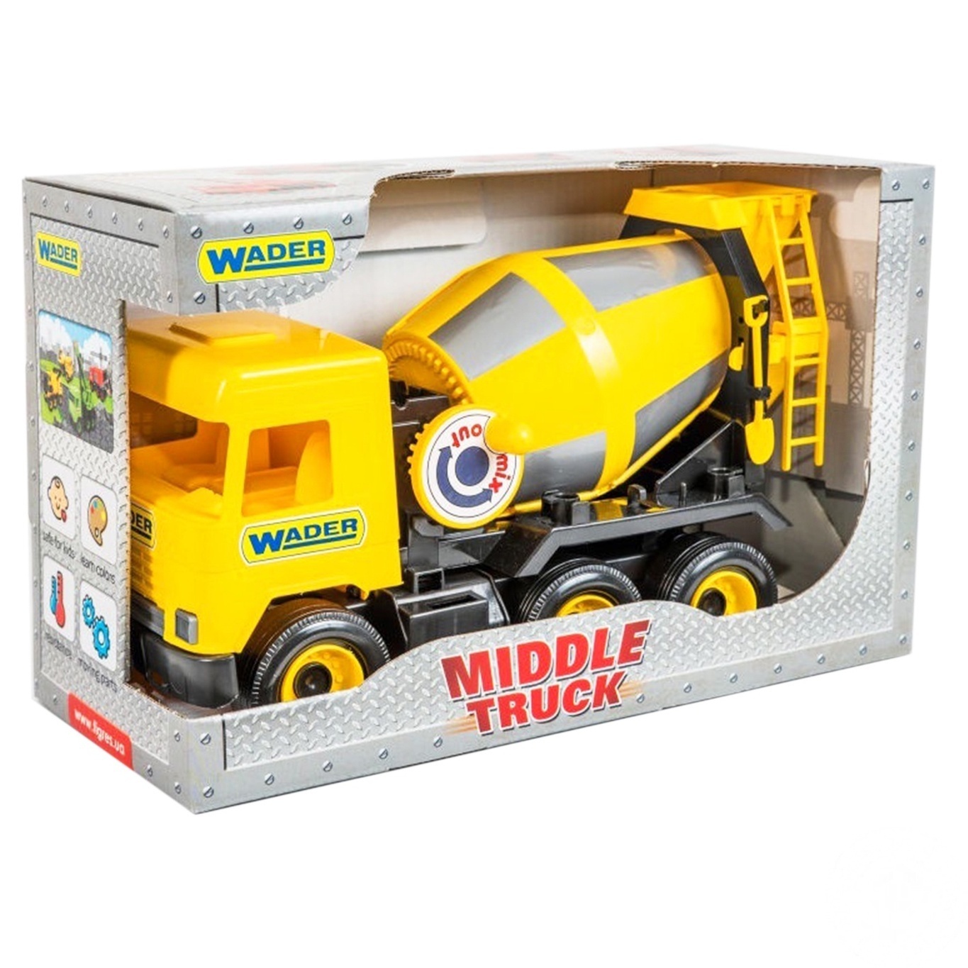 

Игрушка Wader Middle Truck бетоносмеситель