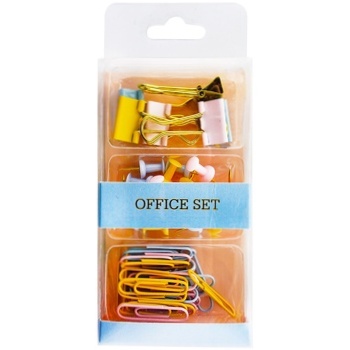 Set of stationery binder, paper clip, buttons - buy, prices for METRO - photo 1