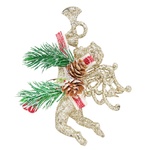 Stolyar Decoration Angel with Decor gold 13x9cm HF20Y2-11