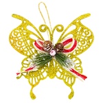 Stolyar Decoration Butterfly with Decor gold 15cm HFF205G