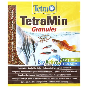 Корм Tetra TetraMin для рибок в гранулах 15г - купити, ціни на MasterZoo - фото 1