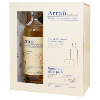 Виски Arran 10 лет 46% 0,7л с 2 бокалами - купить, цены на Эпицентр FOOD - фото 3