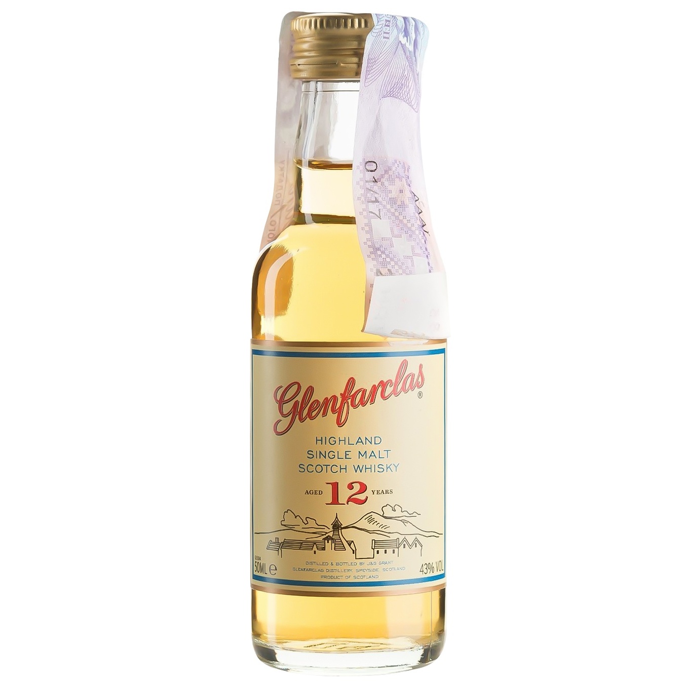 

Виски Glenfarclas односолодовый 12 лет 43% 50мл