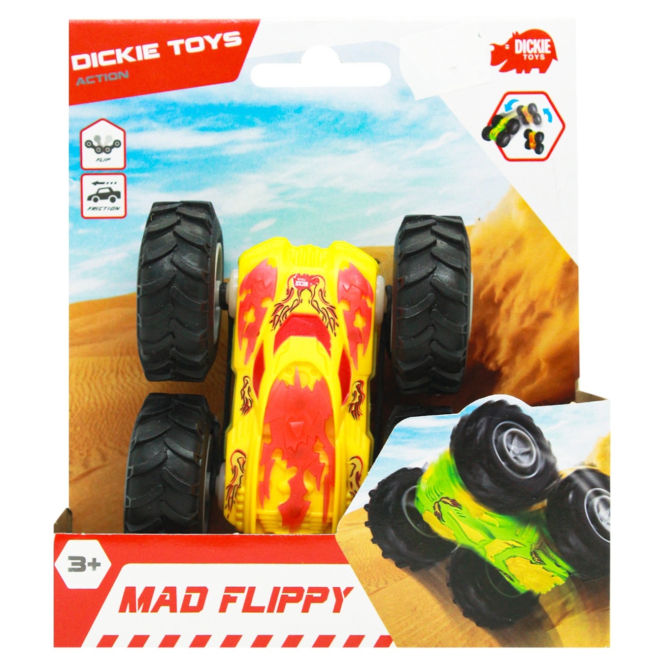 

Игрушка Dickie Toys Mad Flippy Машина фрикционная 10см
