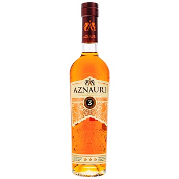 Aznauri Cognac 3 Years 40% 0.35l - buy, prices for MegaMarket - photo 2