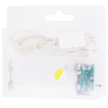 Гірлянда на батарейках білий 20 ламп 2м - купити, ціни на КОСМОС - фото 1