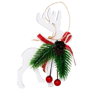 White Deer with Decor Decoration 11.5x7cm - buy, prices for Za Raz - photo 1