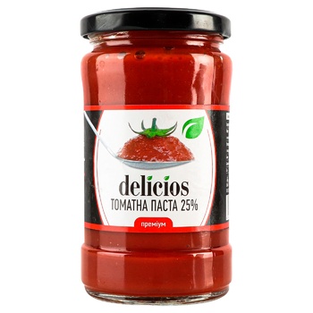 Delicios Tomato Paste 25% 314ml - buy, prices for COSMOS - photo 1