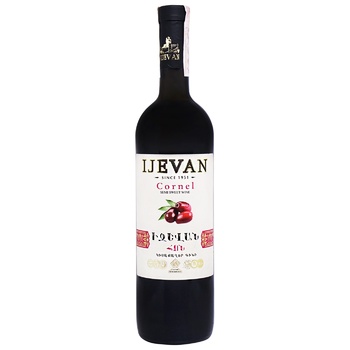 Ijevan Cornel Red Semisweet Wine 10-12% 0.75l - buy, prices for COSMOS - photo 1