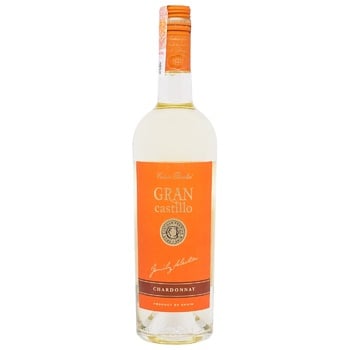 Gran Castillo Chardonnay White Semi Dry Wine 12.5% 0.75l - buy, prices for MegaMarket - photo 1