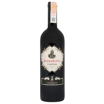 Castelnuovo Barbarossa Corvina Red Dry Wine 14% 0.75l - buy, prices for WINETIME - photo 1