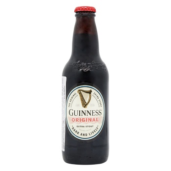 Пиво Guinness Original темное 5% 0.33л - купить, цены на Ашан - фото 1