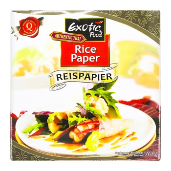 Exotic Food Rice Paper 100g - buy, prices for Vostorg - photo 1