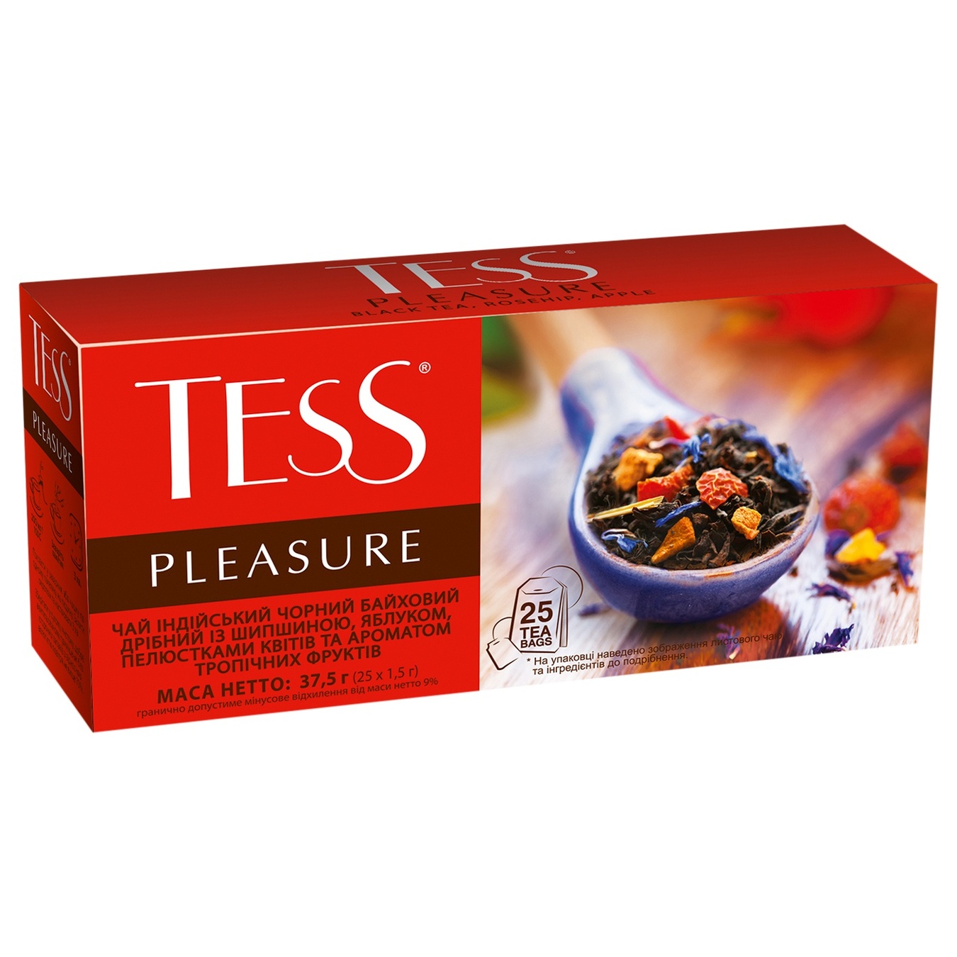 

Чай черный Tess Pleasure в пакетиках 25шт*1.5г