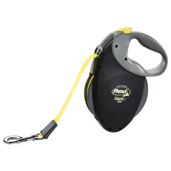 Flexi Neon Giant Roulette Leash with Tape L Up to 50kg 8m Black - buy, prices for MasterZoo - photo 1