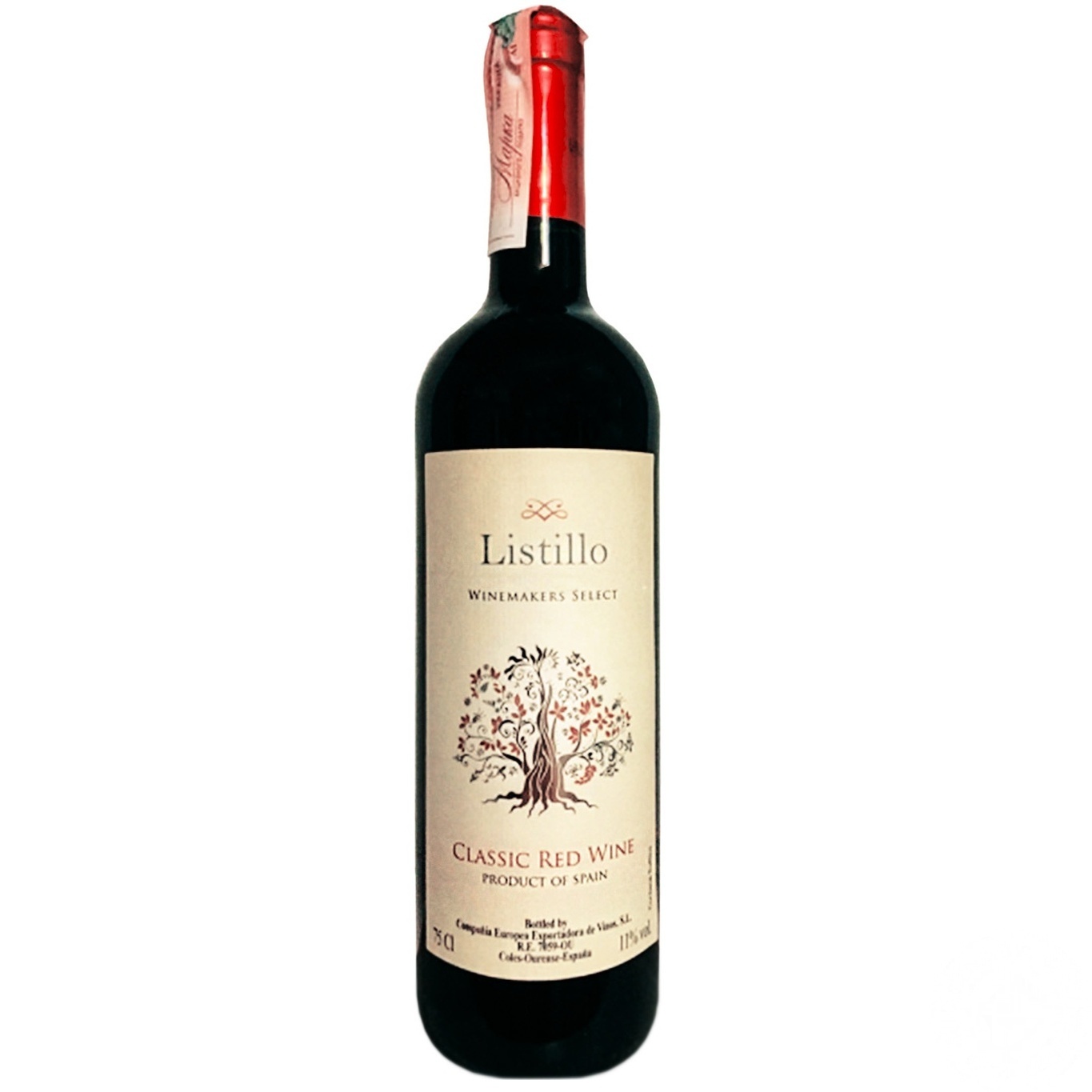 

Вино Listillo красное сухое 7,5% 0,75л
