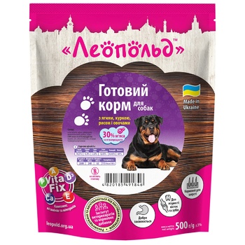 Leopold with lamb, chicken, rice and vegetables Ready feed 500g - buy, prices for Ideal - photo 1