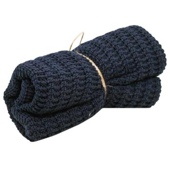 Provence Cotton Blue Knitted Pillowcase 45*45cm - buy, prices for MegaMarket - photo 2