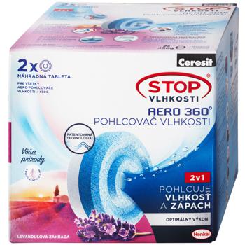 Таблетки Ceresit Stop Moisture Aero 360 Relaxing Lavender змінні 2шт*450г - купити, ціни на Auchan - фото 1