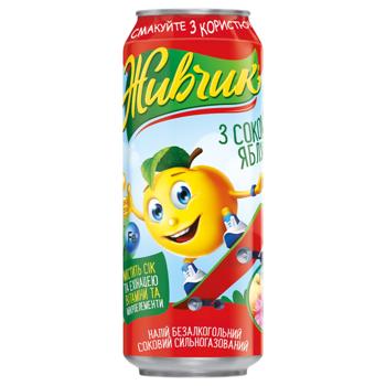Напій газований Живчик з соком яблука 0,5л - купити, ціни на NOVUS - фото 2
