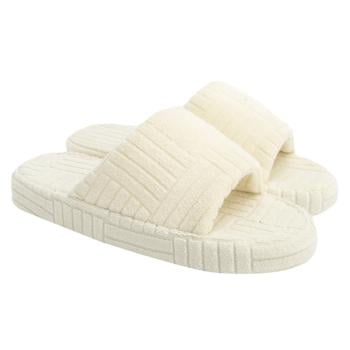 Тапочки домашние Twins HS женские махровые на платформе р.40 молочный - купить, цены на - фото 2