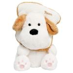 Dog Soft Toy with Toast 30cm C46609